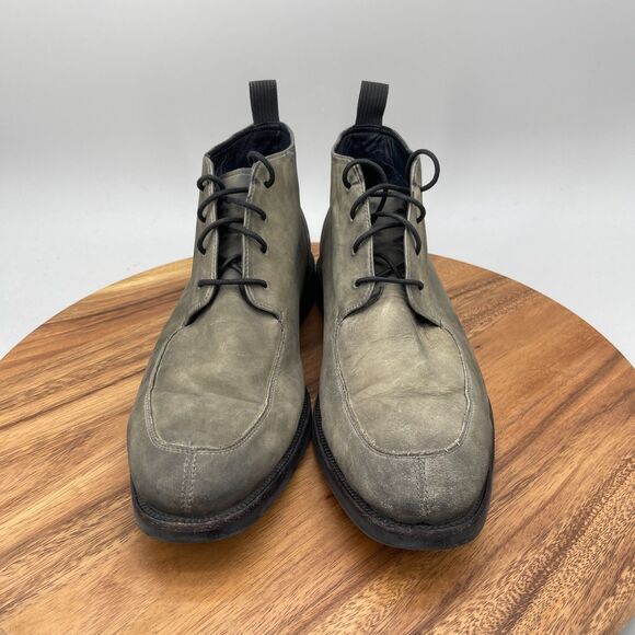 Cole Haan Wagner Grand Apron Boots Mens Size 10.5 M Gray Leather Casual Chukka main image 4